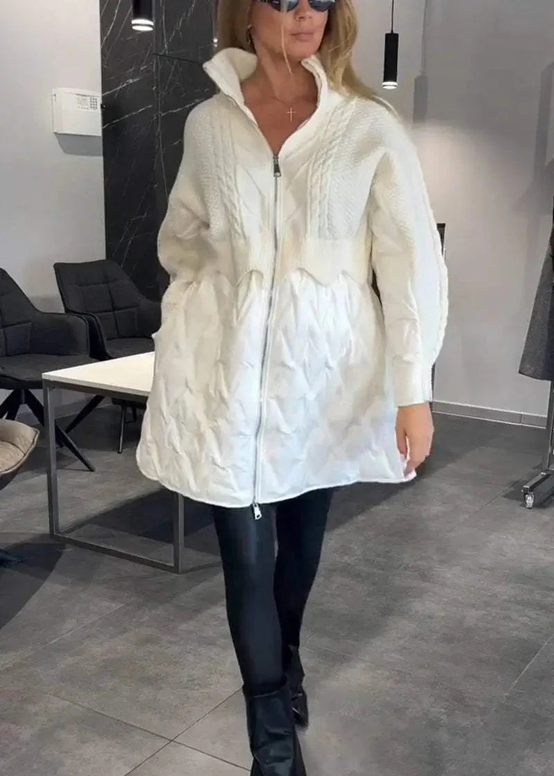 Ella's -  Coat with Knitted Top