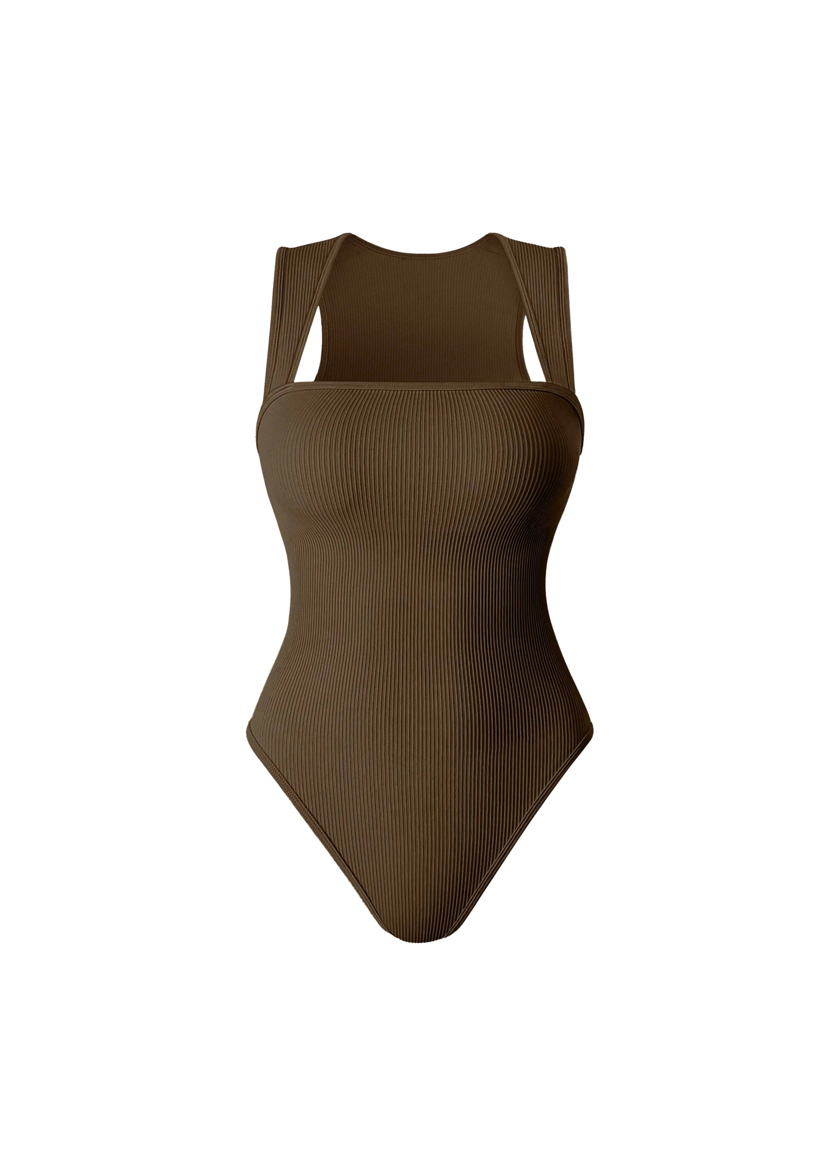 Amelia - slimming Square Neck Bodysuit