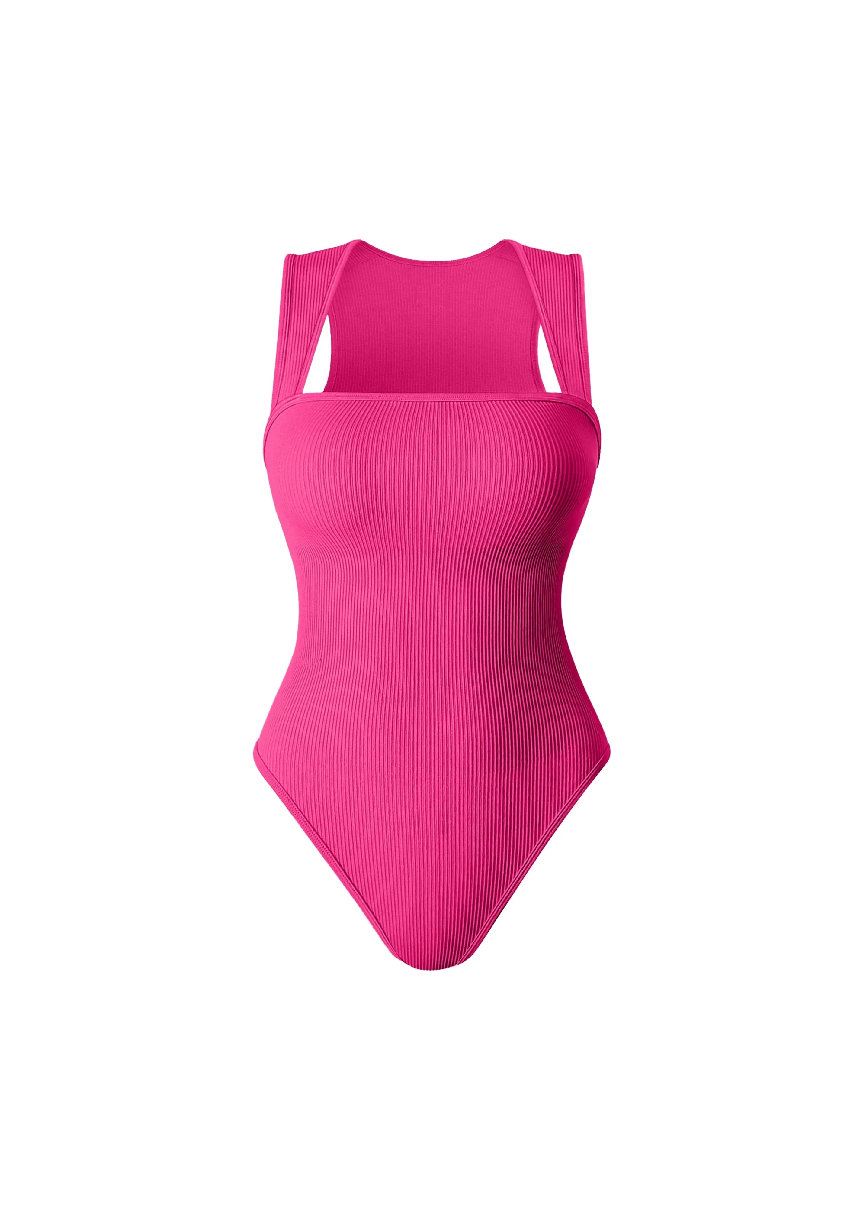 Amelia - slimming Square Neck Bodysuit