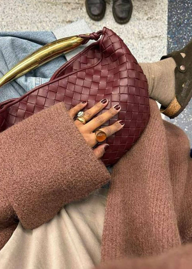 Laura - Luxe Woven Handbag