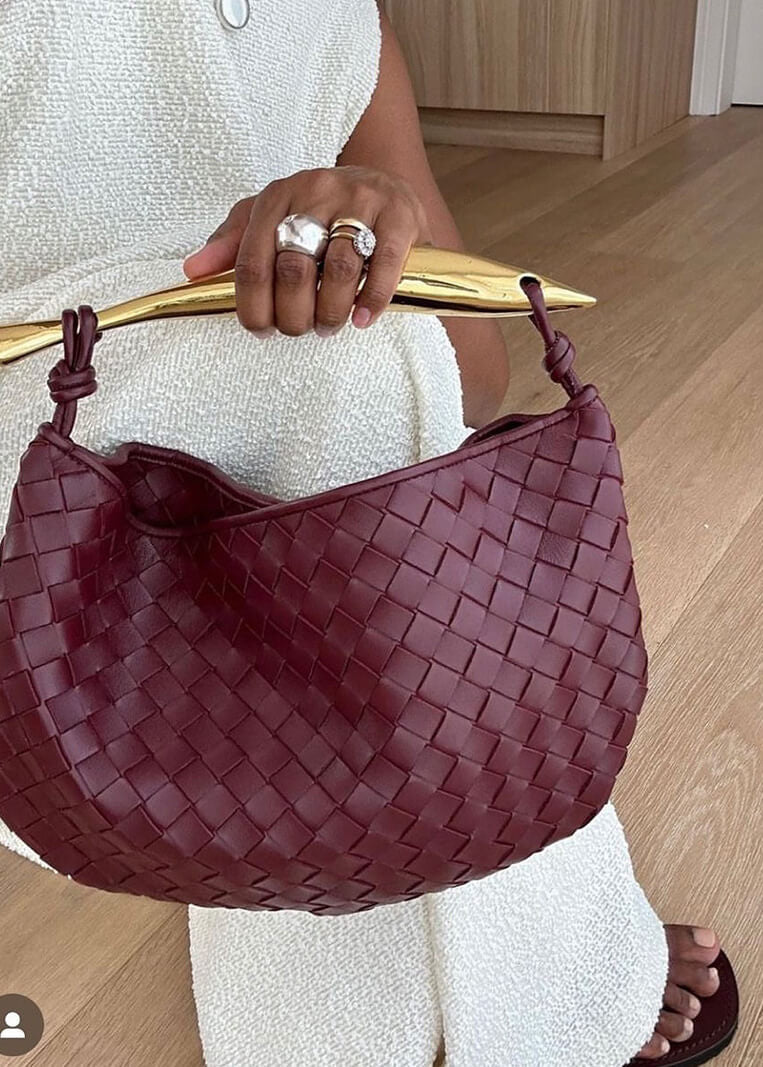 Laura - Luxe Woven Handbag