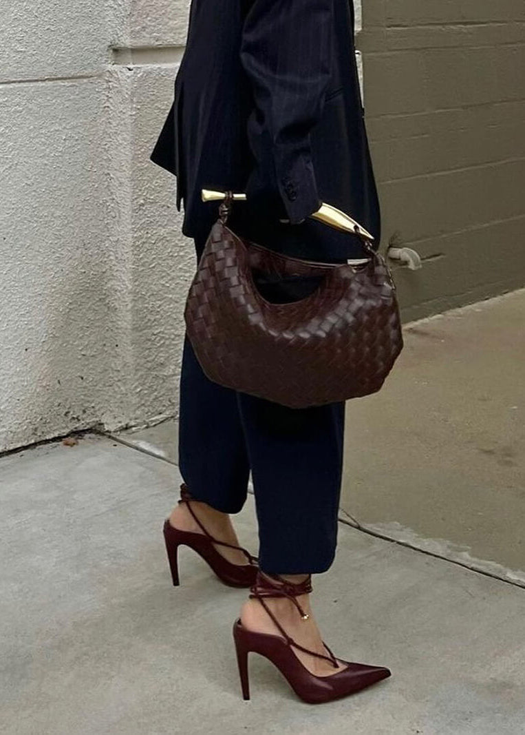 Laura - Luxe Woven Handbag