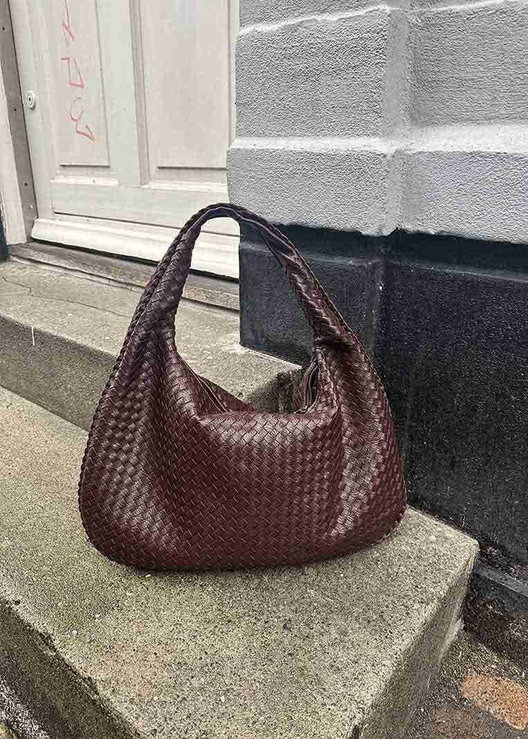 Trina - woven Lattice Shoulder Bag