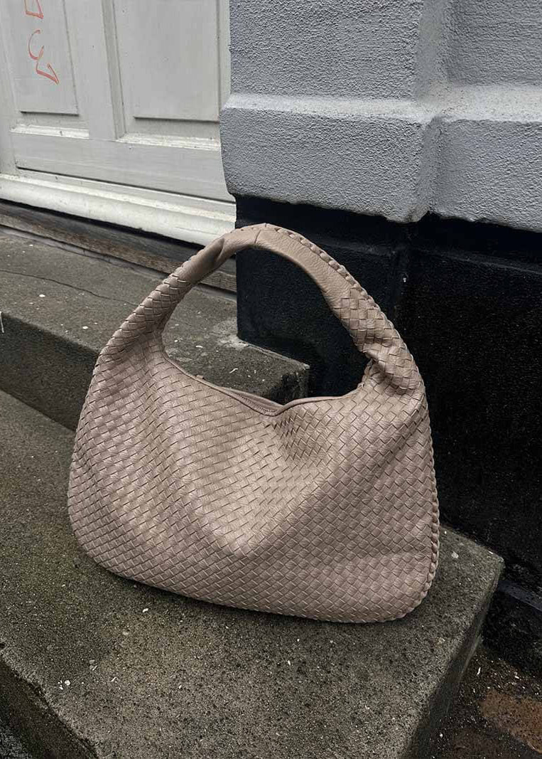 Trina - woven Lattice Shoulder Bag