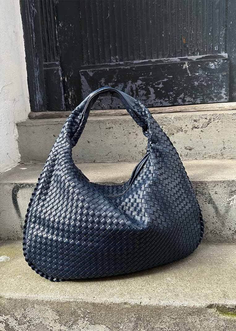 Trina - woven Lattice Shoulder Bag