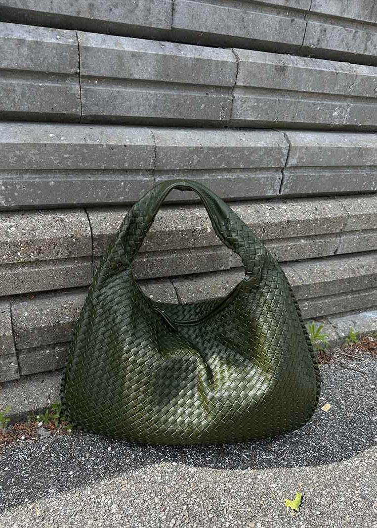Trina - woven Lattice Shoulder Bag
