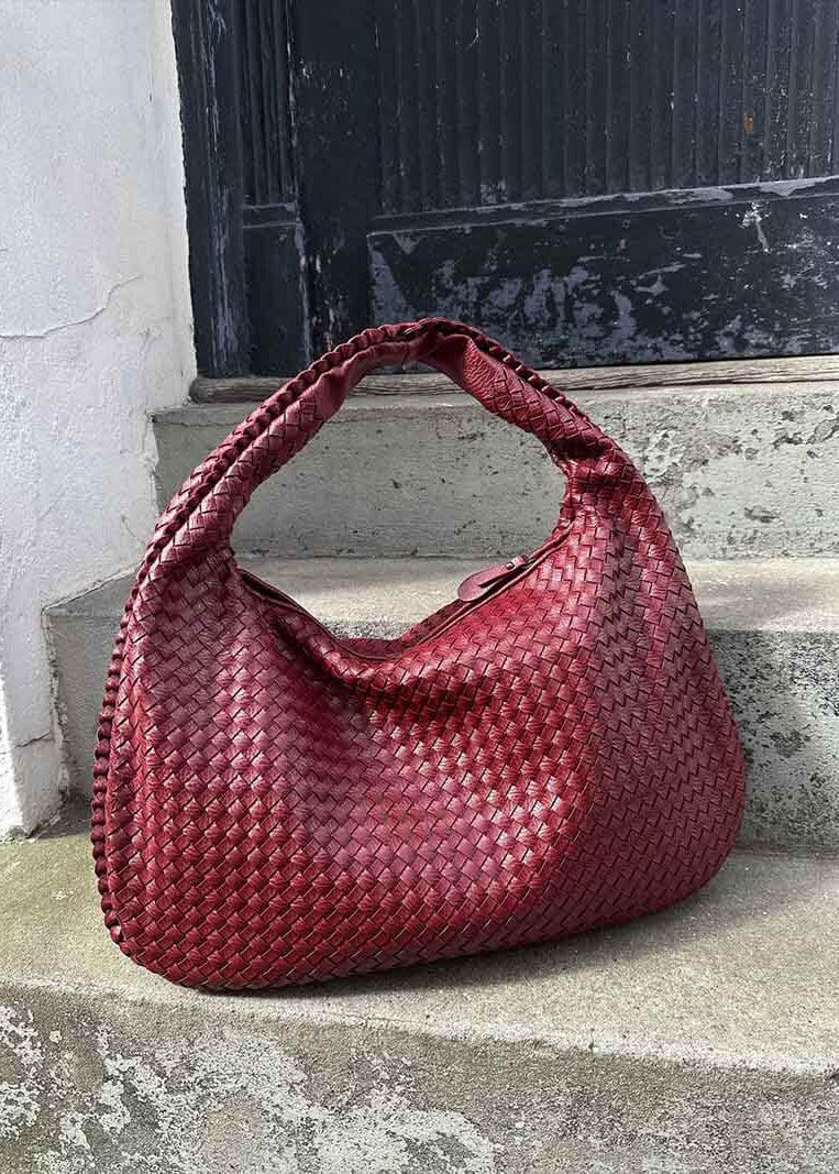 Trina - woven Lattice Shoulder Bag