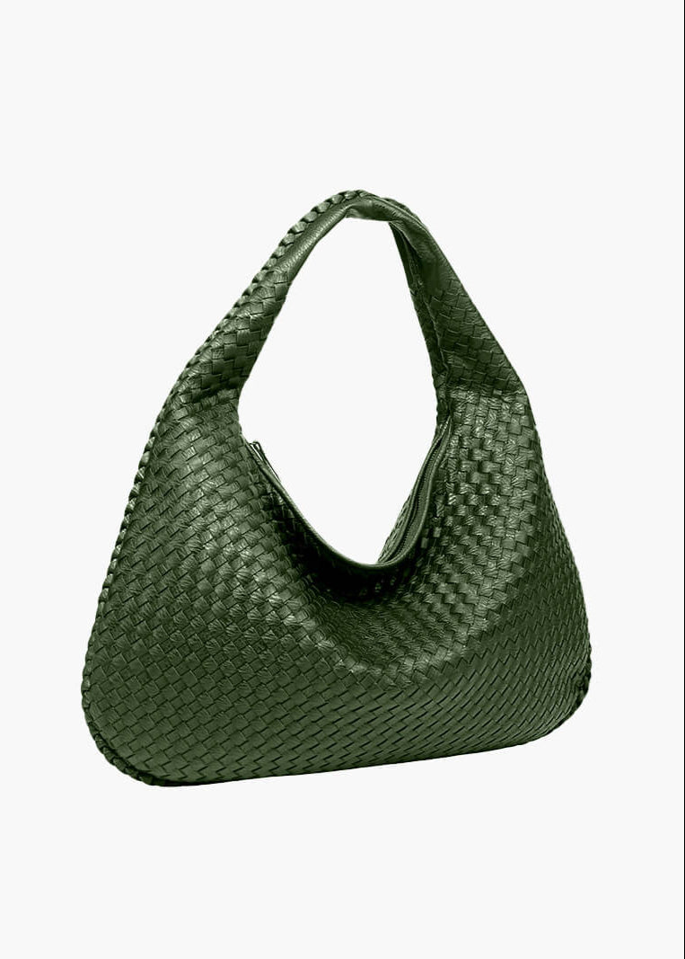 Trina - woven Lattice Shoulder Bag