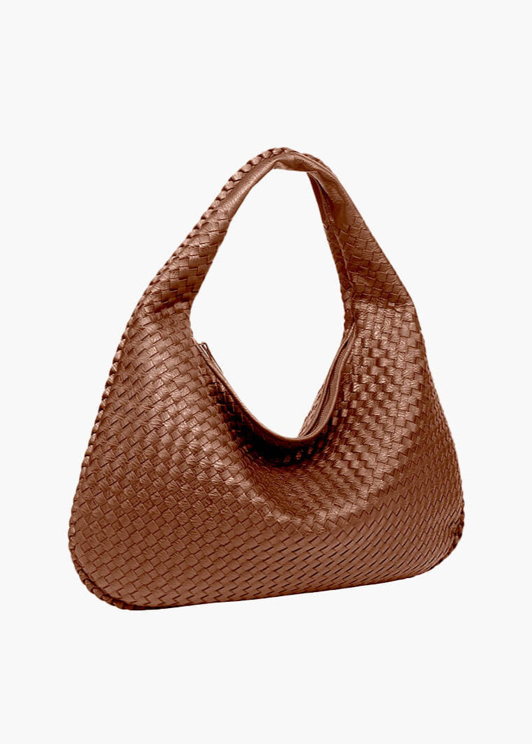 Trina - woven Lattice Shoulder Bag