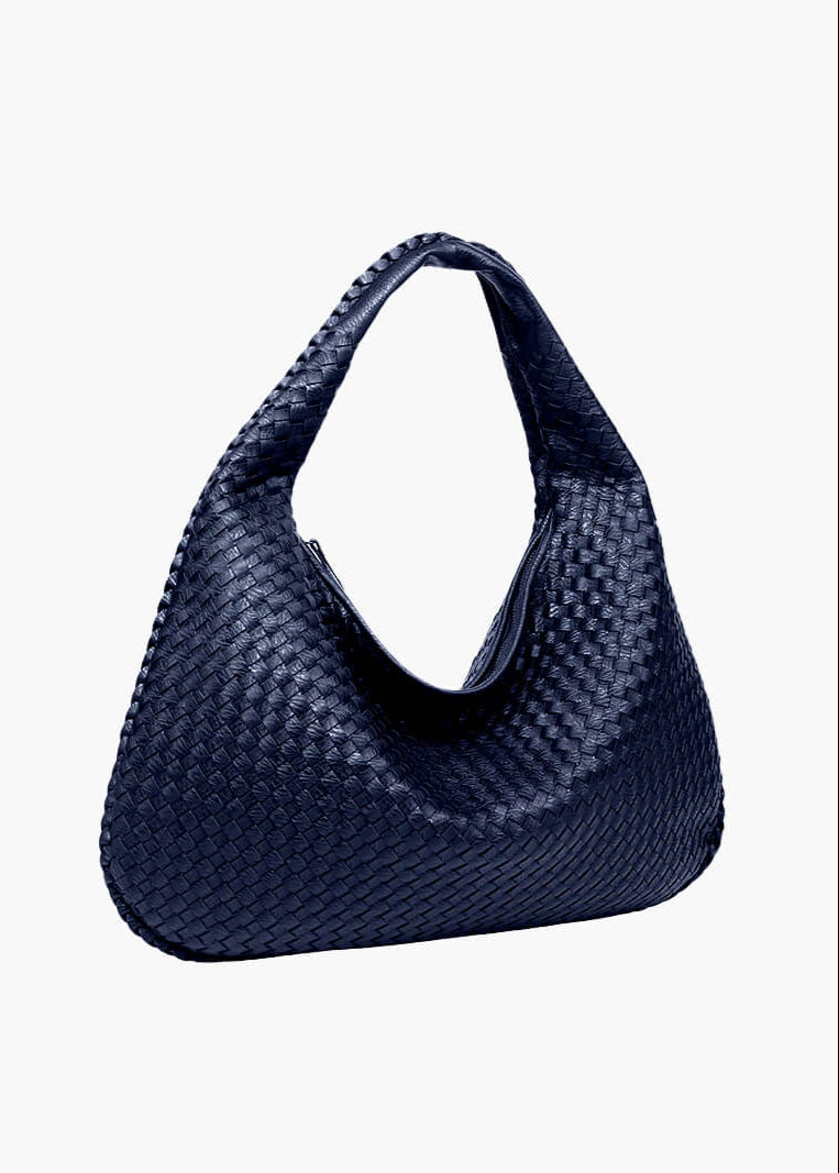 Trina - woven Lattice Shoulder Bag