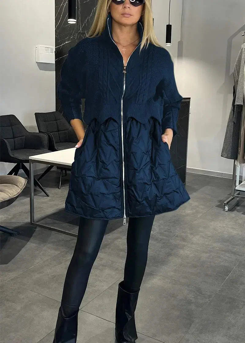 Ella's -  Coat with Knitted Top