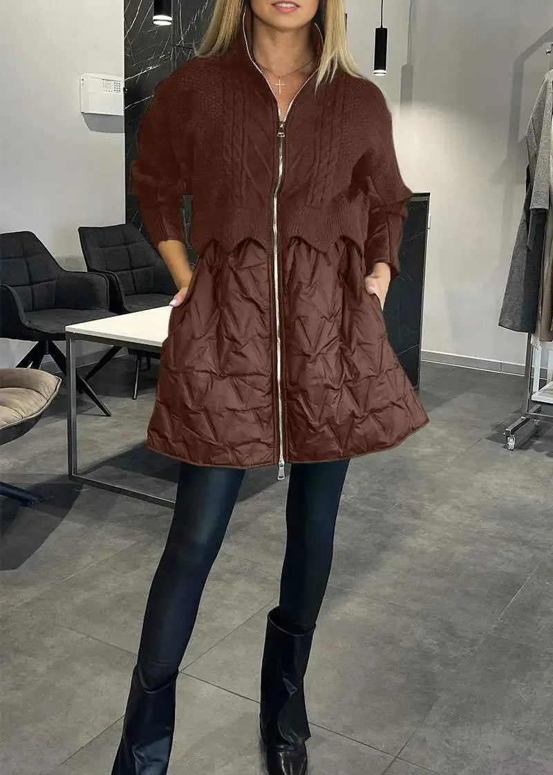 Ella's -  Coat with Knitted Top